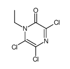 3,5,6-trichloro-1-ethyl-1H-pyrazin-2-one结构式