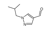 1-异丁基-1H-吡唑-4-甲醛结构式