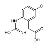 2-(5-Chloro-2-ureidophenyl)acetic Acid Structure