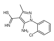 5-amino-1-(2-chlorophenyl)-3-methylpyrazole-4-carbothioamide Structure