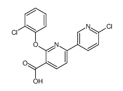 6'-Chloro-6-(2-chlorophenoxy)-2,3'-bipyridine-5-carboxylic acid Structure