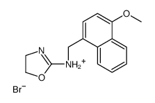 4,5-dihydro-1,3-oxazol-2-yl-[(4-methoxynaphthalen-1-yl)methyl]azanium,bromide结构式