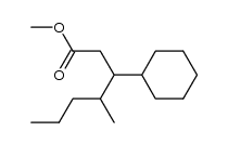 methyl 3-cyclohexyl-4-methylheptanoate结构式