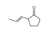 2-(1-propenyl)-1-cyclopentanone Structure