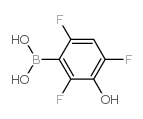 2,4,6-三氟-3-羟基苯硼酸结构式