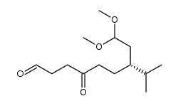 (R)-7-isopropyl-9,9-dimethoxy-4-oxononanal Structure