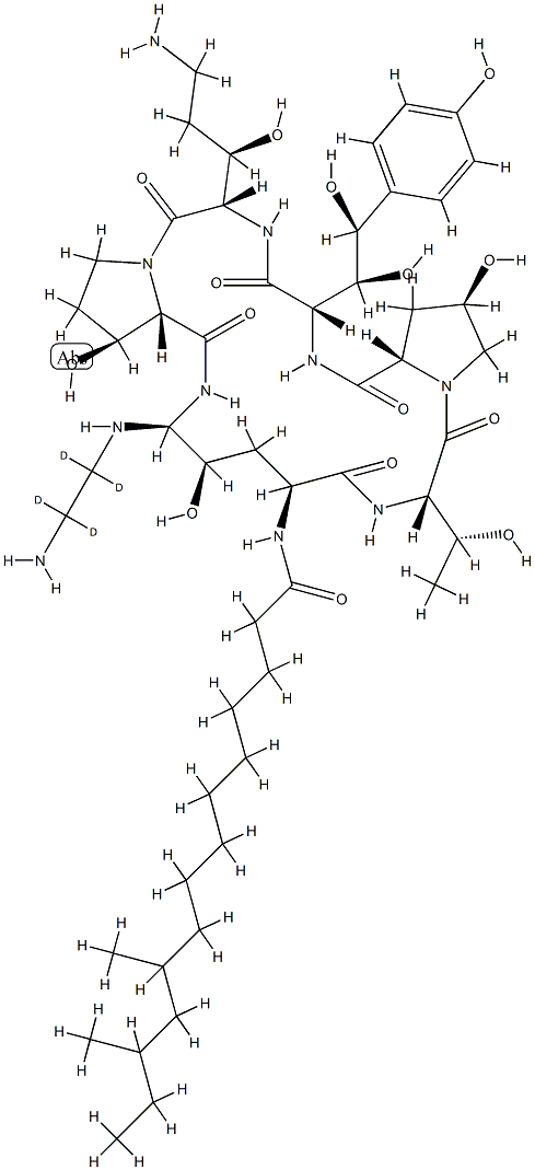 Caspofungin-d4 Structure