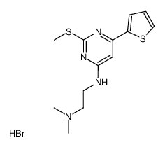 N-<2''-(dimethylamino)ethyl>-2-(methylthio)-6-thien-2'-ylpyrimidin-4-amine hydrobromide结构式