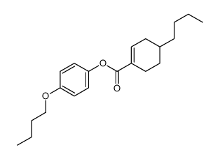 (4-butoxyphenyl) 4-butylcyclohexene-1-carboxylate Structure