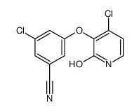 3-chloro-5-[(4-chloro-2-hydroxypyridin-3-yl)oxy]benzonitrile结构式