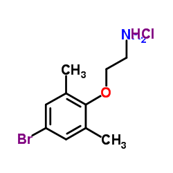 2-(4-Bromo-2,6-dimethylphenoxy)ethanamine hydrochloride (1:1) Structure