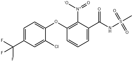 Benzamide, 3-[2-chloro-4-(trifluoromethyl)phenoxy]-N-(methylsulfonyl)-2-nitro-结构式