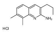 2-Amino-7,8-dimethyl-3-propylquinoline hydrochloride Structure