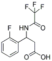 3-(2-fluorophenyl)-3-[(2,2,2-trifluoroacetyl)amino]propanoic acid Structure