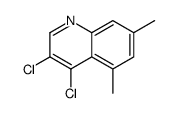 3,4-dichloro-5,7-dimethylquinoline structure