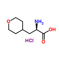 (2R)-2-amino-3-(oxan-4-yl)propanoic acid hydrochloride Structure