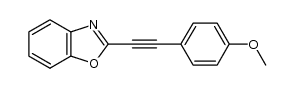 2-((4-methoxyphenyl)ethynyl)benzoxazole Structure