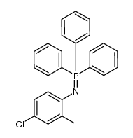 N-(4-chloro-2-iodophenyl)triphenyliminophosphrane结构式