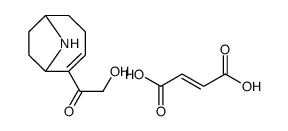 1-[(6R)-9-azabicyclo[4.2.1]non-4-en-5-yl]-2-hydroxyethanone,(E)-but-2-enedioic acid结构式