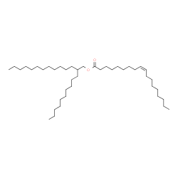 9-Octadecenoic acid (9Z)-, 2-decyltetradecyl ester structure