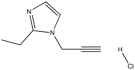 2-乙基-1-(丙-2-炔-1-基)-1H-咪唑盐酸盐结构式