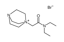 1-(2-(diethylamino)-2-oxoethyl)-1,4-diazabicyclo[2.2.2]octan-1-ium bromide Structure