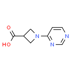 1-(Pyrimidin-4-yl)azetidine-3-carboxylic acid结构式