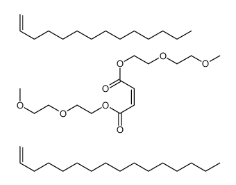 bis[2-(2-methoxyethoxy)ethyl] (Z)-but-2-enedioate,hexadec-1-ene,tetradec-1-ene Structure