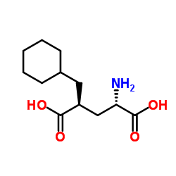 (2S,4S)-2-AMINO-4-CYCLOHEXYLMETHYL-PENTANEDIOIC ACID structure