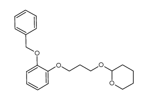 1-(3-perhydro-2H-pyran-2-yloxypropoxy)-2-(phenylmethoxy)benzene结构式