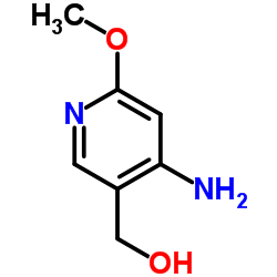 (4-Amino-6-methoxy-3-pyridinyl)methanol结构式