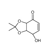 (3aS,7R,7aS)-7-hydroxy-2,2-dimethyl-7,7a-dihydro-3aH-1,3-benzodioxol-4-one Structure