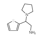 2-PYRROLIDIN-1-YL-2-THIOPHEN-2-YL-ETHYLAMINE结构式