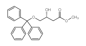 butanoic acid, 3-hydroxy-4-(triphenylmethoxy)-, methyl ester, (r) structure