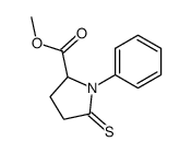 L-Proline,1-phenyl-5-thioxo-,methyl ester (9CI) structure