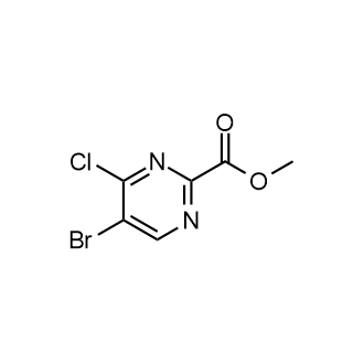 Methyl 5-bromo-4-chloropyrimidine-2-carboxylate structure