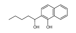 2-(1-hydroxypentyl)naphthalen-1-ol Structure