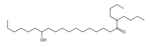 N,N-dibutyl-12-hydroxyoctadecan-1-amide Structure