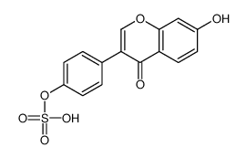 [4-(7-hydroxy-4-oxochromen-3-yl)phenyl] hydrogen sulfate结构式