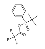 t-butyl phenyl phosphinic trifluoroacetate Structure