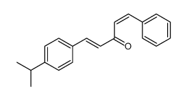 (E,E)-1-[4-(1-甲基乙基)苯基]-5-苯基-1,4-戊二烯-3-酮结构式