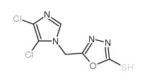 5-[(4,5-DICHLORO-1H-IMIDAZOL-1-YL)METHYL]-1,3,4-OXADIAZOLE-2-THIOL Structure