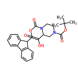 N-4-Boc-N-1-Fmoc-2-哌嗪甲酸图片