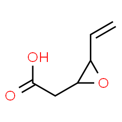 Oxiraneacetic acid,3-ethenyl-,trans- (9CI)结构式