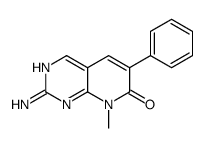 Pyrido[2,3-d]pyrimidin-7(8H)-one,2-amino-8-methyl-6-phenyl- Structure