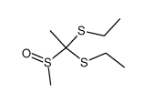 (1-(methylsulfinyl)ethane-1,1-diyl)bis(ethylsulfane)结构式