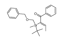 (Z)-2-(((benzyloxy)methyl)(tert-butyl)(methyl)silyl)-1-phenylbut-2-en-1-one结构式