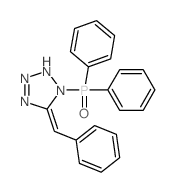 5-benzylidene-1-diphenylphosphoryl-2H-tetrazole Structure