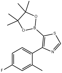 4-(2-Methyl-4-fluorophenyl)thiazole-5-boronic acid pinacol ester picture