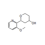 2-(3-Methoxypyridin-2-yl)tetrahydro-2H-pyran-4-ol Structure
